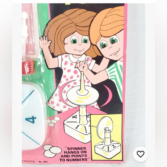 Vtg ChemToy Spinner Top Chance Game Sealed Unopened 60s Dime Store Birthday Gift - Picture 4 of 10